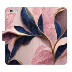 iSaprio Flipové pouzdro - Pink Leaves pro Apple iPhone 6