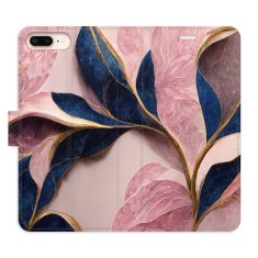 iSaprio Flipové pouzdro - Pink Leaves pro Apple iPhone 7 Plus / 8 Plus