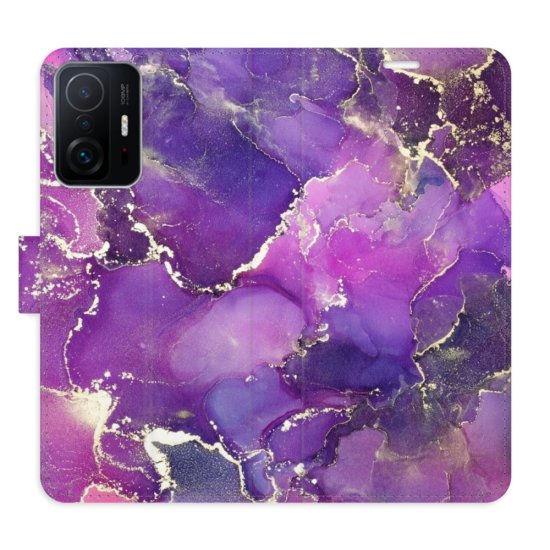 iSaprio Flipové pouzdro - Purple Marble pro Xiaomi 11T / 11T Pro