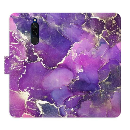 iSaprio Flipové pouzdro - Purple Marble pro Xiaomi Redmi 8