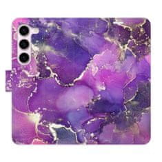 iSaprio Flipové pouzdro - Purple Marble pro Samsung Galaxy S23 5G