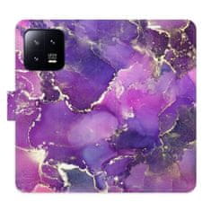 iSaprio Flipové pouzdro - Purple Marble pro Xiaomi 13