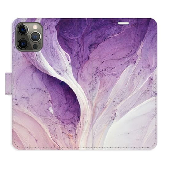 iSaprio Flipové pouzdro - Purple Paint pro Apple iPhone 12 Pro
