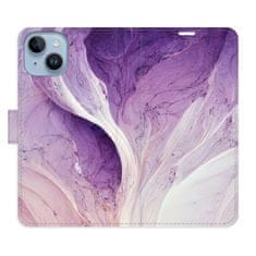 iSaprio Flipové pouzdro - Purple Paint pro Apple iPhone 14