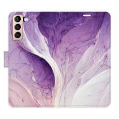 iSaprio Flipové pouzdro - Purple Paint pro SAMSUNG GALAXY S21