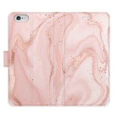 iSaprio Flipové pouzdro - RoseGold Marble pro Apple iPhone 6