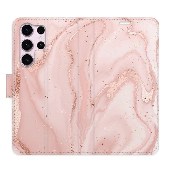 iSaprio Flipové pouzdro - RoseGold Marble pro Samsung Galaxy S23 Ultra