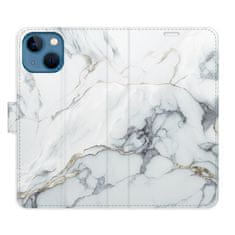 iSaprio Flipové pouzdro - SilverMarble 15 pro Apple iPhone 13 mini