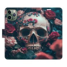 iSaprio Flipové pouzdro - Skull in Roses 02 pro Apple iPhone 11 Pro