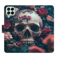 iSaprio Flipové pouzdro - Skull in Roses 02 pro Samsung Galaxy M53 5G