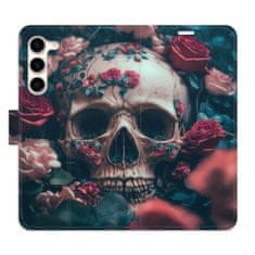 iSaprio Flipové pouzdro - Skull in Roses 02 pro Samsung Galaxy S23+ 5G