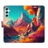 Flipové pouzdro - Colorful Mountains pro Samsung Galaxy A34 5G