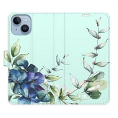 iSaprio Flipové pouzdro - Blue Flowers pro Apple iPhone 14