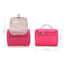 INNA Kosmetický kufřík Toaletní taška Make Up Bag Make Up Bag Travel Bag Travelcosmetic s uchem v tmavě růžové barvě