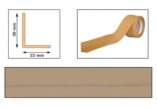 Dimex , PVC soklová lišta, samolepící 5 m, hnědá