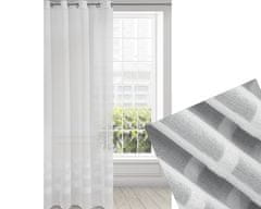 DESIGN 91 Hotová záclona s řasící páskou - Efil bílá se 3 pásky 2,95 x 2,5 m