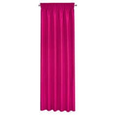 DESIGN 91 Hotový dekorační závěs s řasící páskou - Rita, purpurový 140 x 270 cm