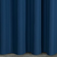 DESIGN 91 Hotový dekorační závěs s řasící páskou - Rita, tmavě modrý 140 x 270 cm