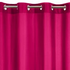 DESIGN 91 Hotový dekorační závěs s kroužky - Rita, purpurový 140 x 250 cm