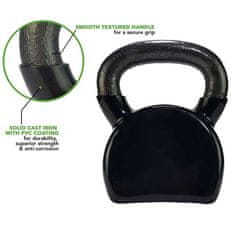 Tunturi Kettlebell litinový ve vinylu TUNTURI 16 kg černý