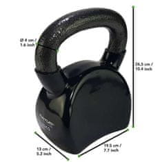 Tunturi Kettlebell litinový ve vinylu TUNTURI 16 kg černý