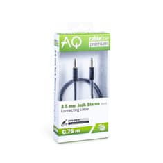 AQ Jack 3,5 mm - Jack 3,5 mm Délka kabelu: 0,75 m AQ Premium