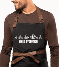 Kariban Zástěra na vaření EXCLUSIVE - Biker evolution Barva: Černošedá