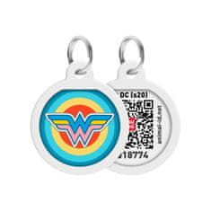 WAUDOG chytrá ID známka s QR tagem DC Wonder Woman logo Rainbow