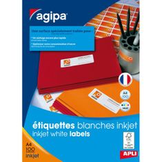 Agipa Inkoustové etikety 63,5x33,9mm A4 100 listů