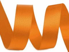 Kraftika 20m oranžová atlasová stuha oboulící šíře 24 mm