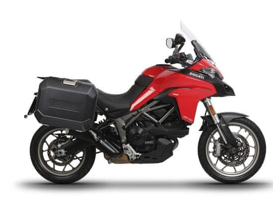 SHAD Kompletní sada bočních černých hliníkových kufrů TERRA BLACK , 36L/36/ boční kufry, včetně montážní sady SHAD DUCATI MULTISTRADA 950 / 1200 / 1260