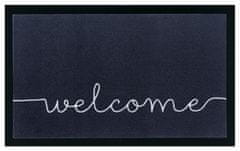 Hanse Home Protiskluzová rohožka Welcome 104512 Anthracite/Cream - na ven i na doma 40x60