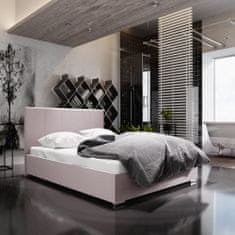 Veneti Manželská postel 160x200 FLEK 6 - růžová