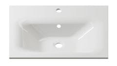 Veneti Nábytek do koupelny MERAF - bílý / lesklý bílý + LED a umyvadlo ZDARMA