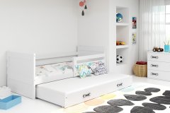 Veneti Dětská postel s přistýlkou bez matrací 90x200 FERGUS - bílá
