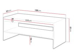 Veneti Designový konferenční stolek HAER - antracitový