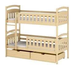 Veneti Dětská postel se šuplíky 90x200 BIBI - borovice