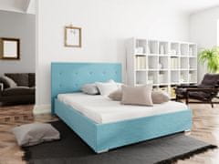 Veneti Manželská postel 140x200 FLEK 1 - modrá