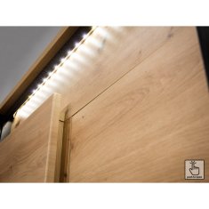 Veneti Kombinovaná komoda s LED osvětlením FARN - dub artisan / černá