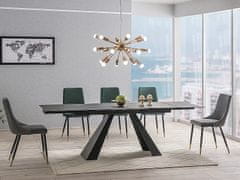 Veneti Rozkládací jídelní stůl GEDEON 2 - 160x90, matný černý
