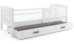 Veneti Dětská postel s úložným prostorem bez matrace 90x200 BRIGID - bílá