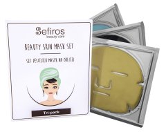 Brazil Keratin Set pěstících masek na obličej (Beauty Skin Mask Set) 3 ks
