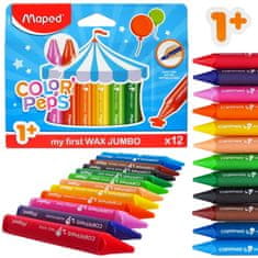 Maped Colorpes Pastelky na svíčky JUMBO 12 barev