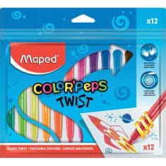 Maped Pastelky Twist svíčky šroubovací 12 kusů