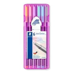 Staedtler Liner "Triplus 334", sada, 6 pastelových barev, 0,3 mm, 334 SB6 PA