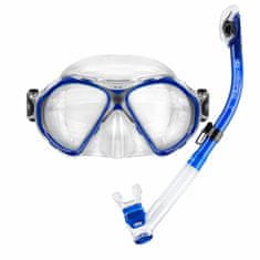 Aropec Potápěčský set maska a šnorchl MANTIS a ENERGY DRY modrá
