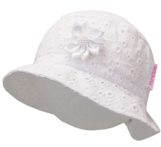 ROCKINO Dívčí letní klobouk vzor 3210 - bílá