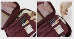 INNA Kosmetický kufřík Toaletní taška Make Up Bag Make Up Case Cestovní taška Beauty Case s rukojetí Kosmetická taška Storage Bag pro toaletní potřeby v námořnické fialová