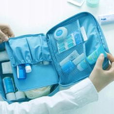 INNA Kosmetický kufřík Toaletní taška Make Up Bag Make Up Case Cestovní taška Beauty Case s rukojetí Kosmetická taška Storage Bag pro toaletní potřeby v námořnické modrá