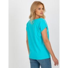 FANCY Dámské tričko s monogramem a výšivkou MONA modré FA-TS-8515.46_398521 Univerzální